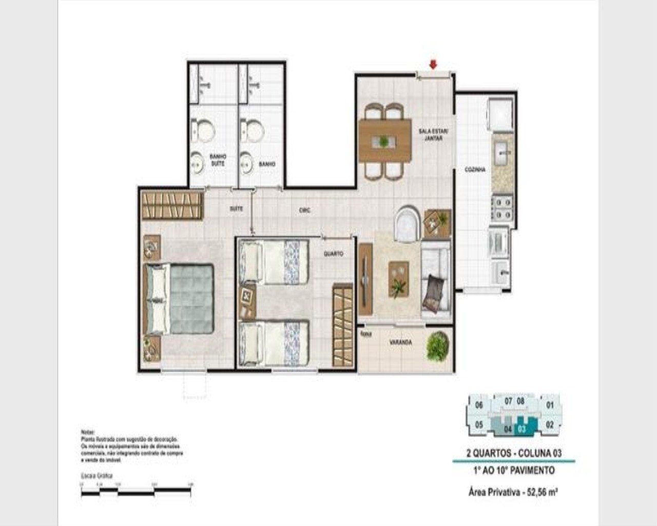 Apartamento com 2 quartos, 39.21m², à venda - Centro - Itaboraí - Arca dos Imóveis
